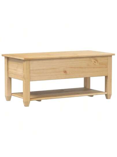 VidaXL Corona Coffee Tafel Drawers, 100x48x45 Cm, Solid Pine view 7