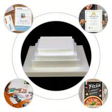 100pcs Transparent Plastic Laminating Pouches, 4 Sizes Available (A4/3R/4R/5R) For Cards, Business Cards, Office Documents, Photo Protection, Compatible With All Laminating Machines