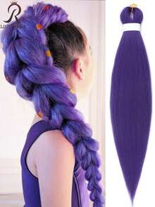 Estensioni per capelli all'ingrosso, trecce in fibra sintetica pre-stirata con effetto ombre yaki