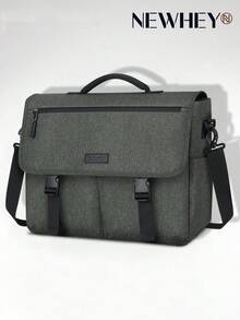 NEWHEY Men's 15.6 Inch Backpack, Modern Design, Multi Pocket, Computer, Suitable For Work, Travel, College Commute, Adjustable Strap, Padded Compartment. - Multicolor - View 9