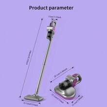 三合一无线吸尘器，无线手持吸尘器，地毯深度清洁家用扫拖一体机，前吸后拖，大容量锂电池，Type-C快充，直立收纳，灵活清洁，使用方便，居家必备 - 彩色 - 查看 2