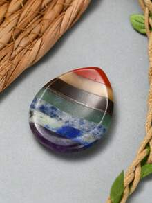 1/5/10/20 piezas Piedras de colores múltiples del Chakra Cuarzo natural pulido asimétrico Cuentas de energía de yoga para sanación del Chakra Accesorios para hacer joyas DIY