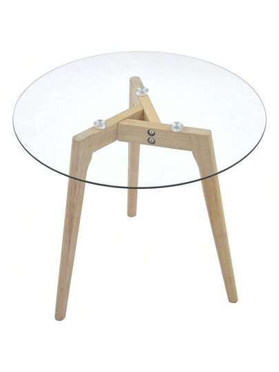 VidaXL Piece Side Tafel Set Tempered Glass view 6