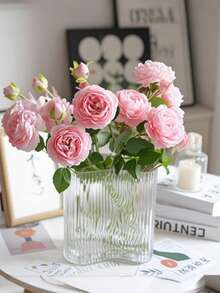 Flower Realm Ultrarealistischer künstlicher Nelkenstrauß mit weichem, naturgetreuer Haptik und fein gearbeiteten Blütenblättern - eine zarte, hochwertige Blumendekoration, perfekt für elegante Wohndekoration, Hochzeitsempfänge und Weihnachtsfeiern.