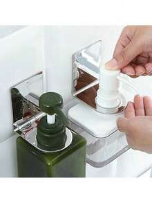 浴室壁挂式洗发水和沐浴露瓶架 - 彩色 - 查看 6