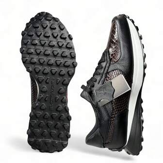 TENIS ELEGANTE TOMAS IMAS PIEL GRABADA PITON VENADO SUEL TECNOLOGIA EXTRALIGTH