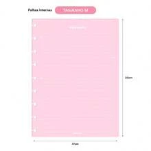 Iscool Disc Notebook Refill Lined Color Candy 100 Sheets 90g Medium - rosa - Ver 2