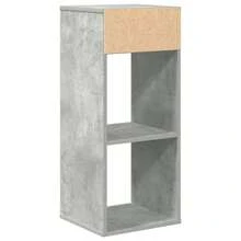 vidaXL Libreria in cemento grigio 34x31x80 cm in legno composito