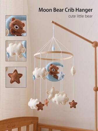 Decoración colgante de animales de fieltro para la habitación del bebé - Juguetes móviles para bebés adecuados para niños y niñas - Decoración para la sala de la guardería para el juego y el desarrollo del bebé, mejora las habilidades cognitivas del bebé, excelente para Navidad, cumpleaños y regalos para recién nacidos