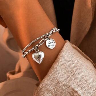 925 Sterling Silver Starry Beads Double Layer Bracelet, Shimmering Grain High-End Bracelet Jewelry, Suitable For Daily, Vacation, Party Wear, Gift For Holidays