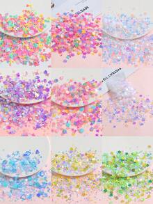 50g/100g/200g/500g Random Color Reflective Iridescent Sequins Cream Glue For DIY Phone Case, Necklace, Earrings, Bracelet, Decoration, Jewelry Making Resin Crafts