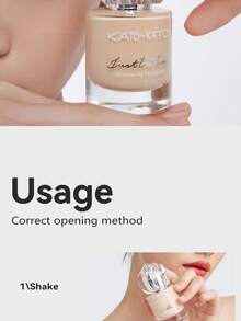 KATO-KATO 30gOILY SKIN FOUNDATION, Long-Lasting, Even Skin Tone,Sweat & Water Resistant,Non-Transferring, Concealing, Oil-Controlling Foundation. Party Essential, Specialty Gift For Friends, Girlfriends. Wedding Essentials, Wedding Guest, Bachelorette Party, Elegant Makeup, Natural Everyday Makeup, Sweet Makeup, Blood-Colored Makeup, Date Makeup - Natural - View 8