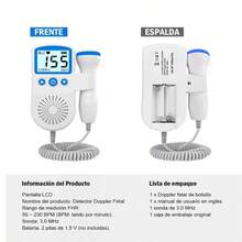 Baby Portable Doppler Fetal Heart Rate Detector - White - View 8