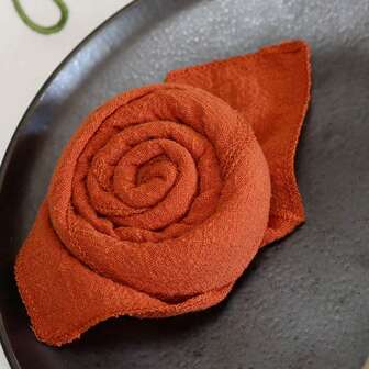 4/24 件套粘胶餐巾布包缝 32*32 厘米/12.6*12.6 英寸 商务午餐或晚餐 家庭聚会 派对 休闲家居使用 单身派对 惊喜生日 工作和专业糕点展示桌 新年前夜颁奖典礼