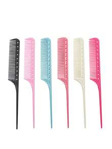 10pcs/8pcs/5pcs/3pcs/2pcs/1pc Professional Point-Tailed Comb Pin-Tailed Comb Rat-Tailed Comb Parting Comb Stainless Steel Tail Comb Anti-Static Hairbrush: Multi-Functional Comb For Normal Hair For Combing Out Tangles Hair Styling Candy Colours, Ideal For Hairdressers, Salons And Home Use
