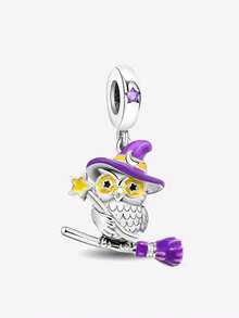 1pc 925 Sterling Silver Halloween Dark Animal Pendant, Suitable For Bracelet DIY, Women Jewelry - Beads 2 - View 12