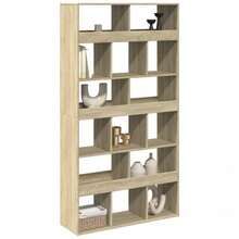 vidaXL Raumteiler Sonoma-Eiche 100x33x187,5 Cm Holzwerkstoff - Yellow - View 3