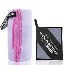 1 peça Toalha de secagem rápida para esportes ao ar livre, absorvente de suor, macia e de secagem rápida, toalha de praia de microfibra, toalha de viagem compacta e macia, toalha leve para adultos, toalha esportiva absorvente de suor, toalha de ioga, toalha de fitness, toalha absorvente de suor para viagens, ioga, praia, banho, natação, caminhada, escalada, fitness, mochila, piqueniques, piscinas, camping, itens essenciais de praia ou qualquer outro esporte