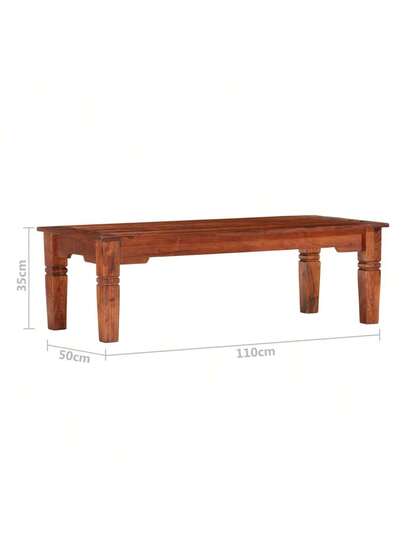 VidaXL Coffee Tafel 110x50x35 Cm Solid Acacia Wood view 2