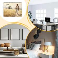 Calendario 2026 con versetti biblici cristiani e arte a tema Gesù - Layout settimanali e mensili, planner cristiano ispiratore per preghiera, digiuno e crescita spirituale, formato tascabile per uso domestico