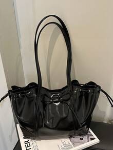 Korean Bowknot 2025 Fashion New Versatile Minimalist Handbag, Underarm Bag, Crossbody Bag, Shoulder Bag For Women