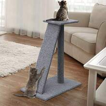 I.Pet Cat Tree Cats Tower Ultimate Scratching Post Pet Bed 82cm Height Grey Pets Scratcher Cardboard Posts Indoor Kittens Wooden Play House Towers And Trees Corner Toys Slide