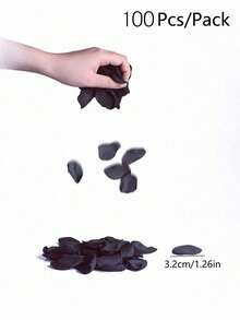 50/500/1000 pétalos de rosa artificial borgoña, pétalos de flores falsas para canasta de flores de boda, pasillo, centro de mesa, mesa, confeti, favor de fiesta, decoración del hogar