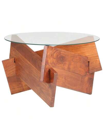 VidaXL Coffee Tafel 60 Cm Solid Acacia Wood