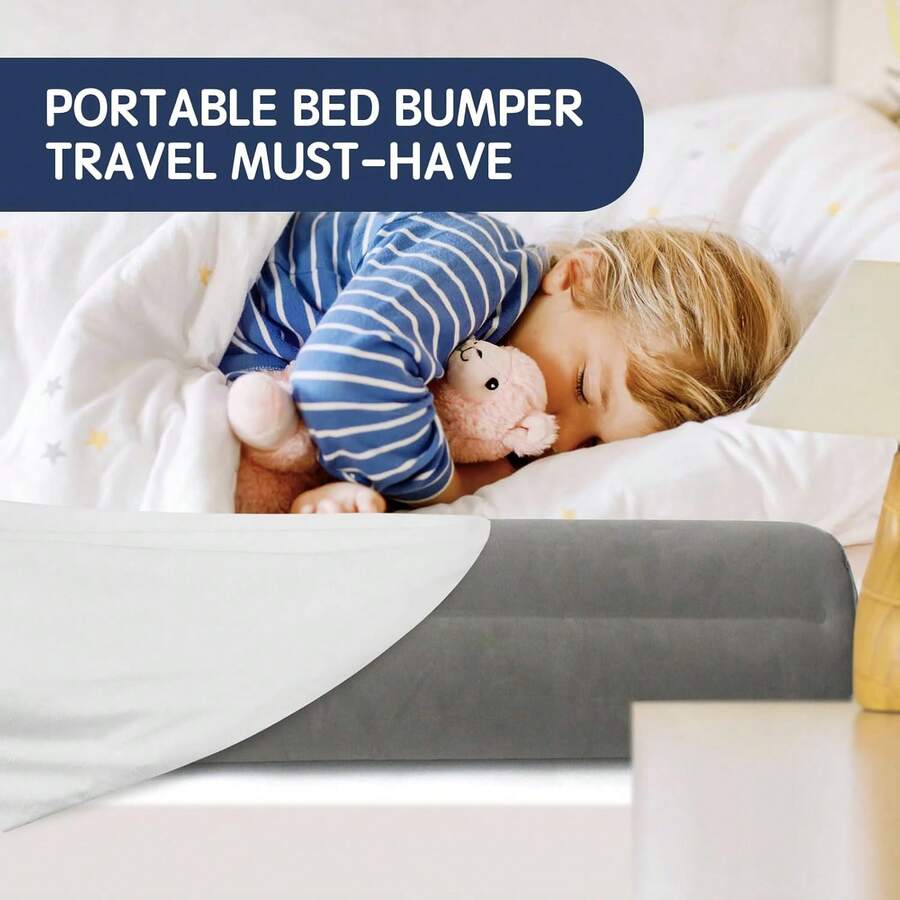 1pc/2pcs Inflatable Bed Rail, Inflatable Bed Edge, Children Bed Guardrail, Portable Travel Bed Fence - Inflatable Bed Guardrail - View 1