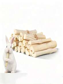 100g Natural Sweet Bamboo Chew Toy, Suitable For Small Pets Such As Rabbits, Guinea Pigs, Hamsters And Gerbils - Multicolor - View 9