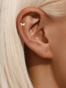 1Pc Butterfly 925 Sterling Silver Earring For Women Romantic Stud Earring Fine Jewelry Suitable For Party Christmas Gift Fine Jewelry