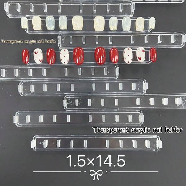 KIRAME Nail Stand For Press On Nails Display Practice Art Magnetic Fake Nail Holder For Painting Nails Stand For False Nail Designs With Reusable Putty For Home DIY Beginner Salon Supplies,DIY Nail Art,Nail Tools,Christmas,New Year,Festival Gift