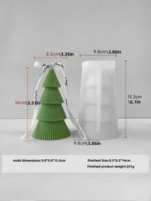 Christmas Tree Scented Candle Silicone Mold - DIY Handmade Craft, Easy Release & Clean, Festive Decorations, Christmas Decor, Christmas Decorations, Christmas Gifts