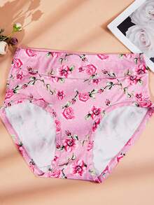 5pcs/Pack Plus Size Women's Polka Dot Print Comfortable Cotton Briefs, Suitable For All Seasons - Multicolor - View 6