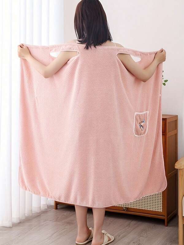 Vestido de ducha de lujo para mujeres - Super absorbente, de secado rápido - Elegante bata de spa para sauna, playa y piscina - Bata de baño versátil