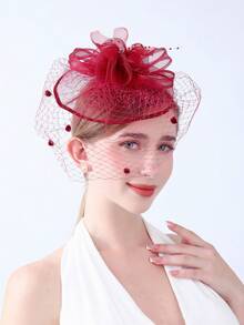 1pc Feather Fascinators Headband Women' Tea Party Hat Kentucky Derby Hats Cocktail Wedding Bridal Fascinators Headband Clip For Women Girl Birthday Mother's Day Halloween Christmas Gift