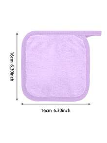 12 قطعة/عبوة قماش ناعم فائق النعومة لإزالة المكياج والعناية بالبشرة، مع حلقة تعليق، لطيف على البشرة، قابل للغسيل وإعادة الاستخدام