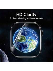 3 Stücke hochwertige weiche Displayschutzfolie für Serien 38mm 40mm 41mm 42mm 44mm 45mm 49mm, Vollschutz für die Uhr, kratzfest und fingerabdruckfest, nicht aus Glas