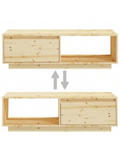 VidaXL Coffee Tafel 110x50x33.5 Cm Solid Pine Wood view 9