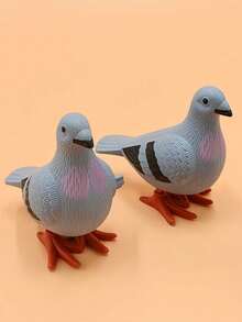 1个塑料发条跳鸽玩具，颜色随机，无需电池，适合日常娱乐 - 彩色 - 查看 5