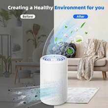 Portable USB Air Purifier With HEPA Filter And Activated Carbon - Quiet Personal Desktop Air Purifier With Blue Light Technology And Aromatherapy Function, Removes Odors And Second-Hand Smoke Dust In Home - Xiaobai Air Purifier White - View 7