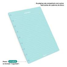 Iscool Disc Notebook Refill Lined Color Candy 100 Sheets 90g Medium - Verde - Ver 5
