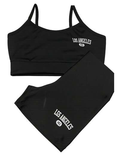 Conjunto Short e Top Academia Los Angeles