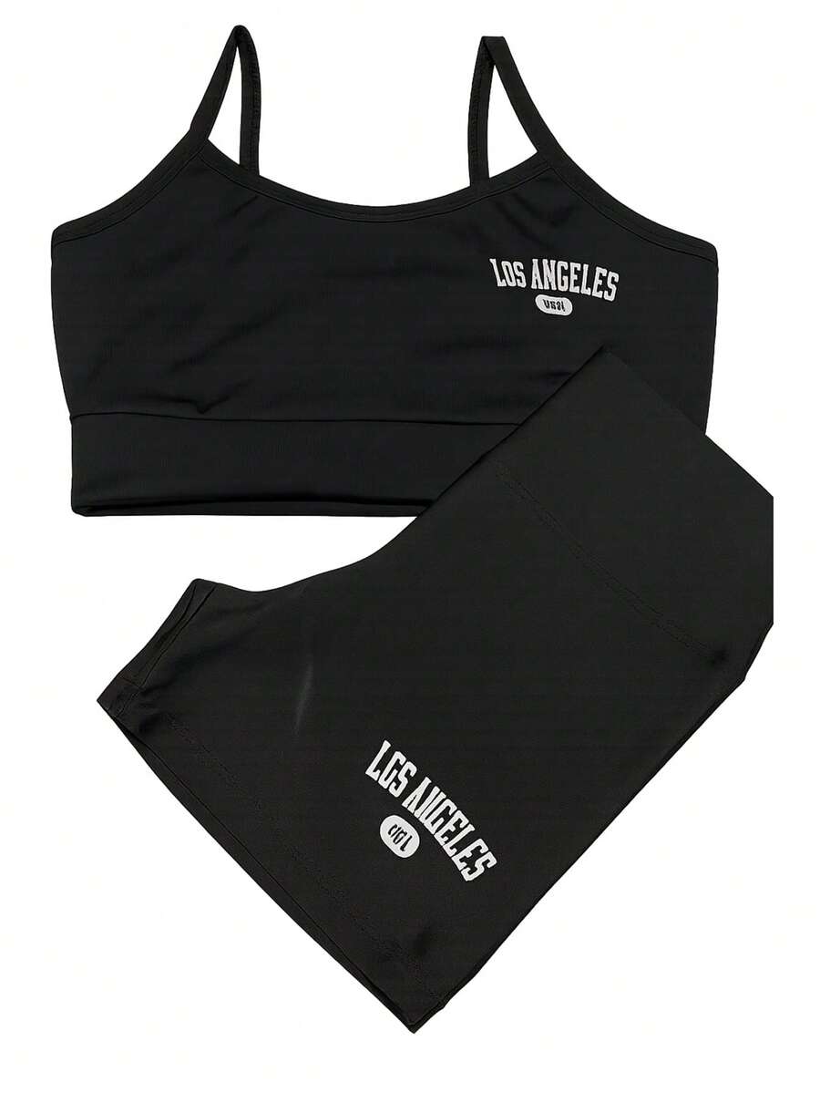 Los Angeles Academy Short And Top Set - Negro - Ver 1
