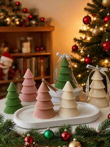 Christmas Tree Scented Candle Silicone Mold - DIY Handmade Craft, Easy Release & Clean, Festive Decorations, Christmas Decor, Christmas Decorations, Christmas Gifts