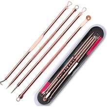 Set de Acero Inoxidable Espinilla Acné Blemish Eliminación de la espinilla Kit de Aguja Herramienta para Mujeres y Hombres cuidado Facial de la Piel Protegerï¼ˆ4 pcsï¼‰ - 1 - Ver 8