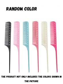 10pcs/8pcs/5pcs/3pcs/2pcs/1pc Professional Point-Tailed Comb Pin-Tailed Comb Rat-Tailed Comb Parting Comb Stainless Steel Tail Comb Anti-Static Hairbrush: Multi-Functional Comb For Normal Hair For Combing Out Tangles Hair Styling Candy Colours, Ideal For Hairdressers, Salons And Home Use