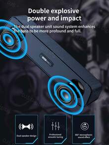 Lenovo Wired Desktop Speakers, Oblong Bass Speakers, Wired Desktop Audio, TV/Computer USB Powered Stereo Speakers