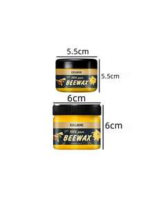 40g/80g Cera de abeja natural para pulir muebles, revestimiento protector impermeable, limpia y nutre los muebles de madera, requiere 15 horas de tiempo de absorción para una penetración profunda