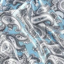 Satin Silk Scarf - Large Hair Bandana, Sleeping Wrap Women - Cashew(grey) - View 5